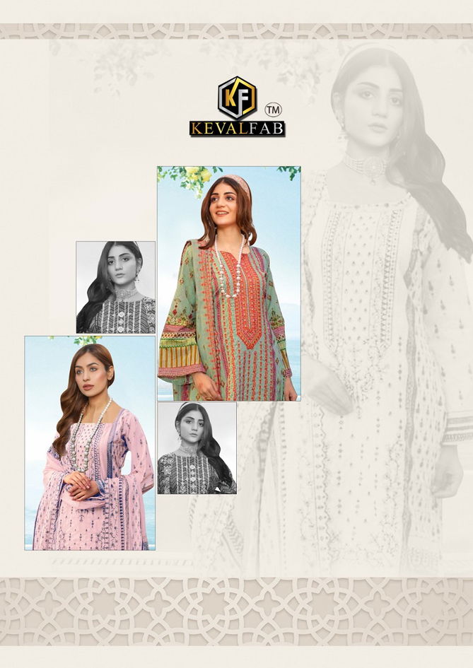 Keval Kainat Vol 8 Printed Karachi Cotton Dress Material Catalog
